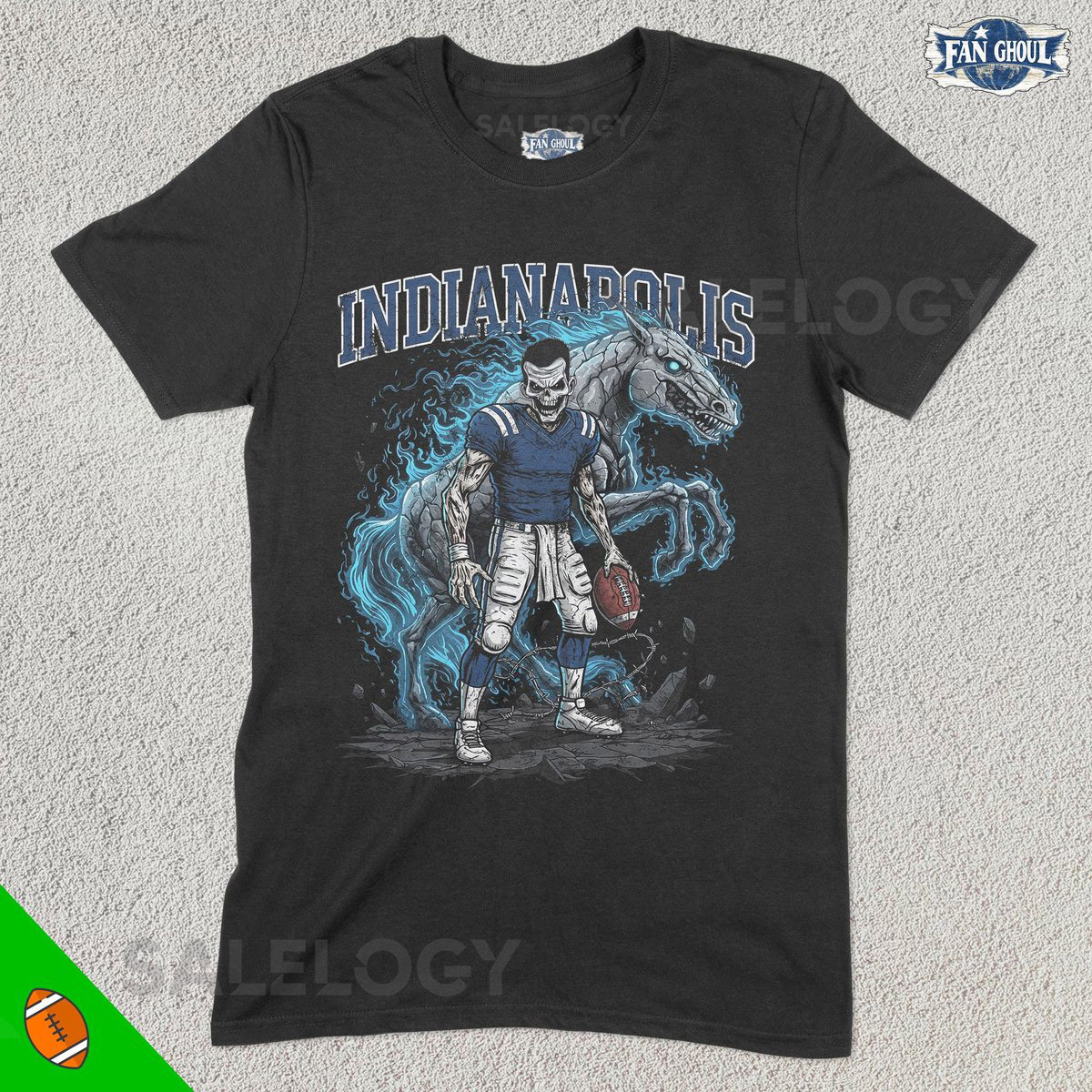 Indianapolis Football Shirt American Team Sports Tee US Sports Clothing Football Fan Gift Football Lover Apparel Vintage Footbal_513