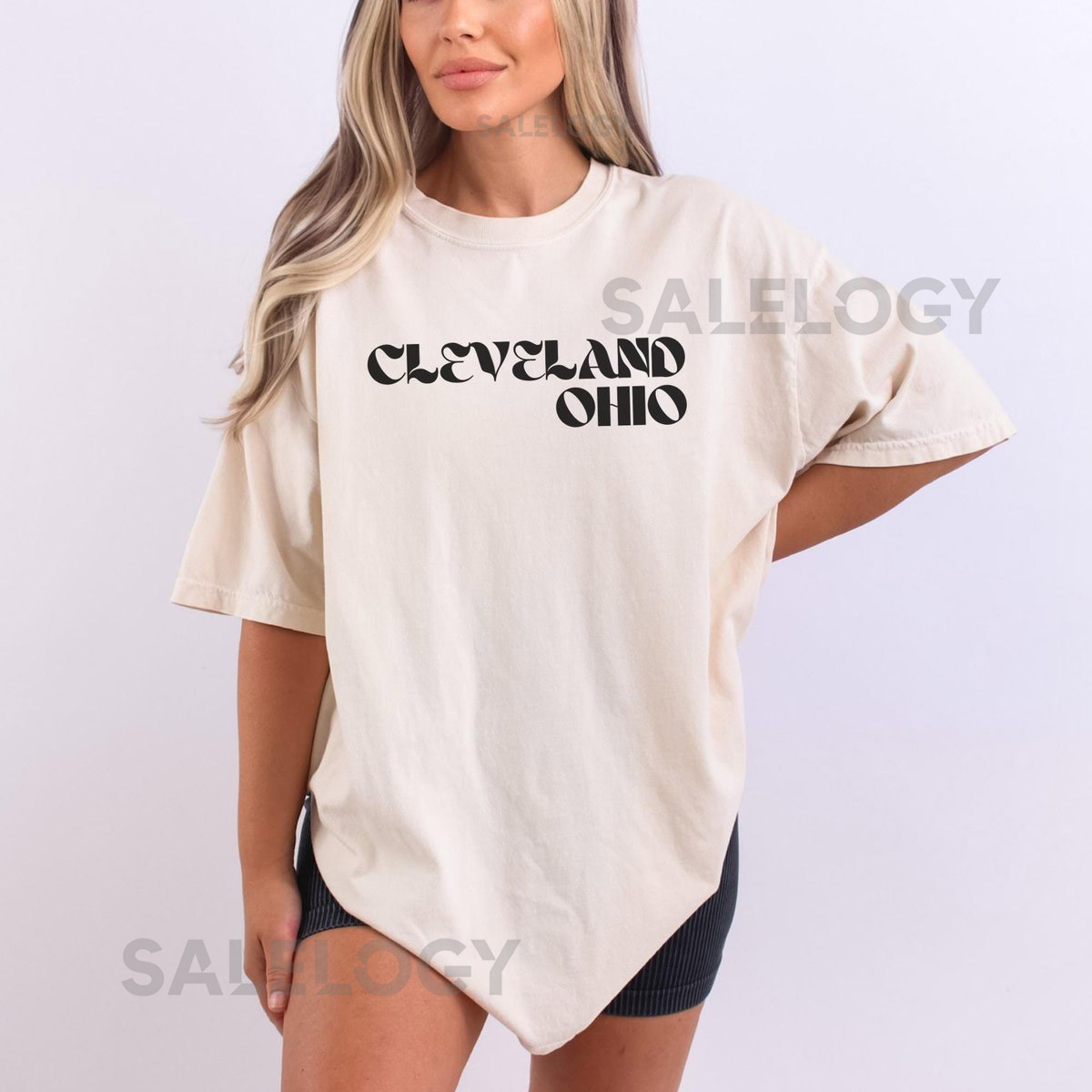 Cleveland Shirt Ohio Tee Cute Trendy Tshirt for Women Oversized Gift Idea Cleveland Cute Tee Vintage College Student Comfort Colors CLE Land_335