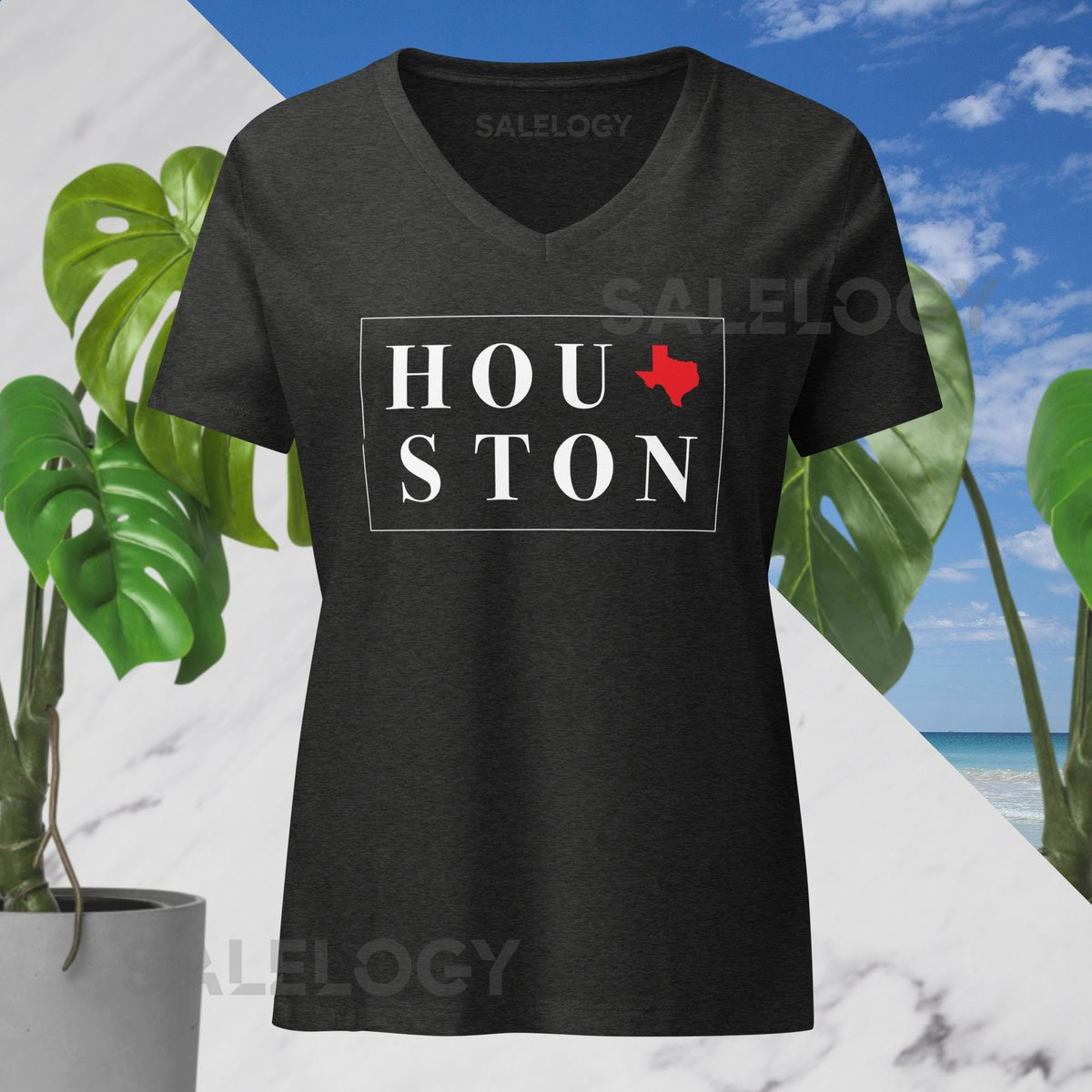 Houston Texas V-Neck Shirt Hometown Prid_377