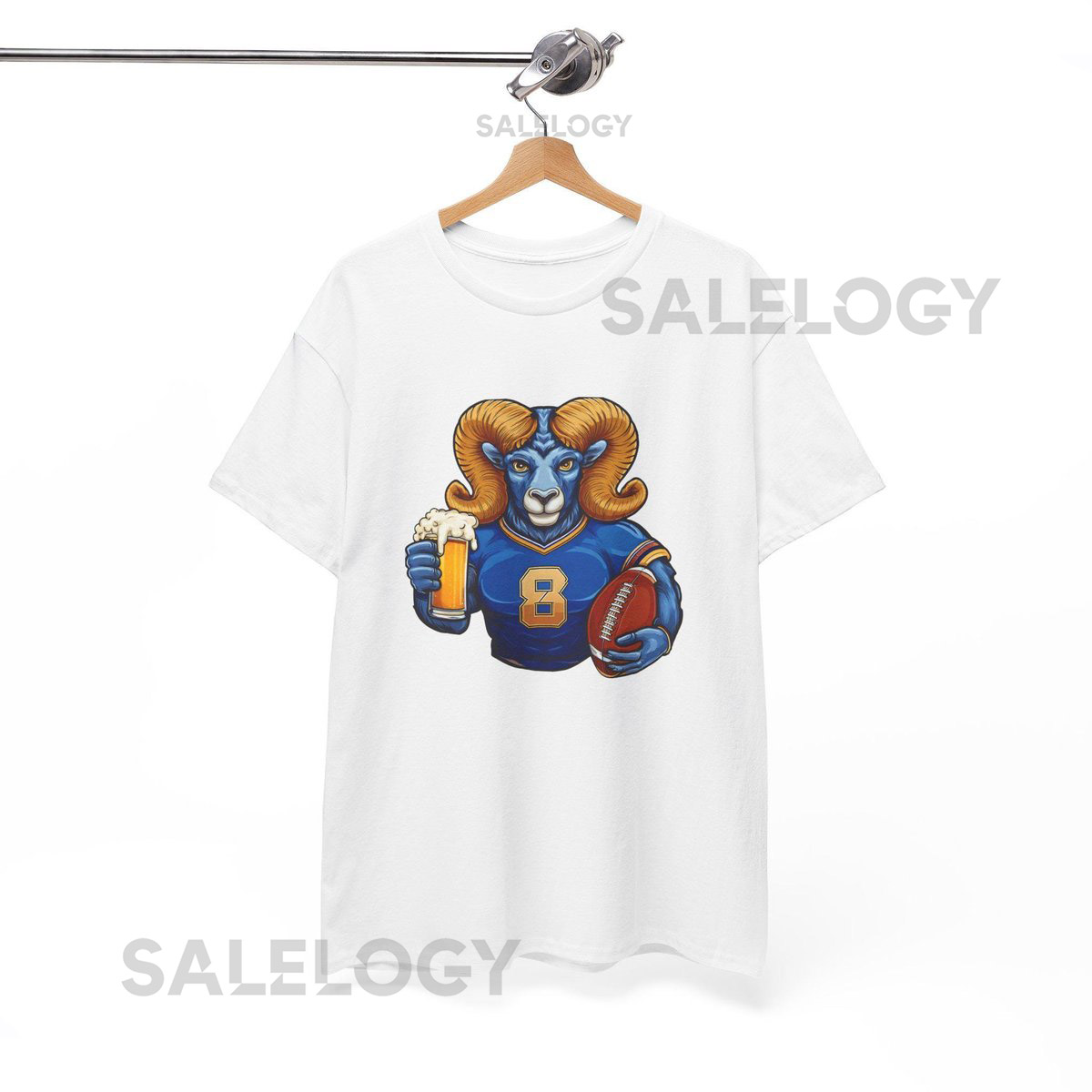 Los Angeles Rams Football Beer T-Shirt Unisex Game Day Tee_579