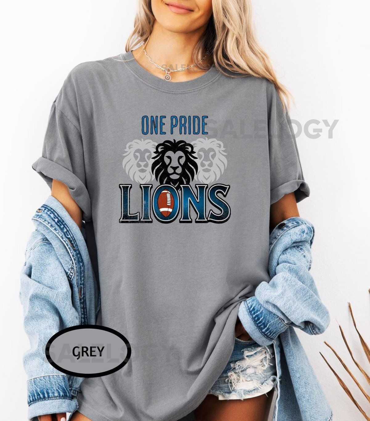 Vintage Detroit Football Shirt Detroit Lion Cute One Pride Retro Lions Fan Crewneck Detroit Sweater Lion Detroit Football Comfort Colors_708