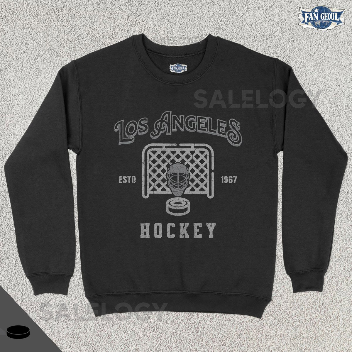 Vintage Los Angeles Hockey Crewneck American Sports Sweatshirt US Sports Clothing Hockey Fan Gift Hockey Apparel Vintage Sweater King_121
