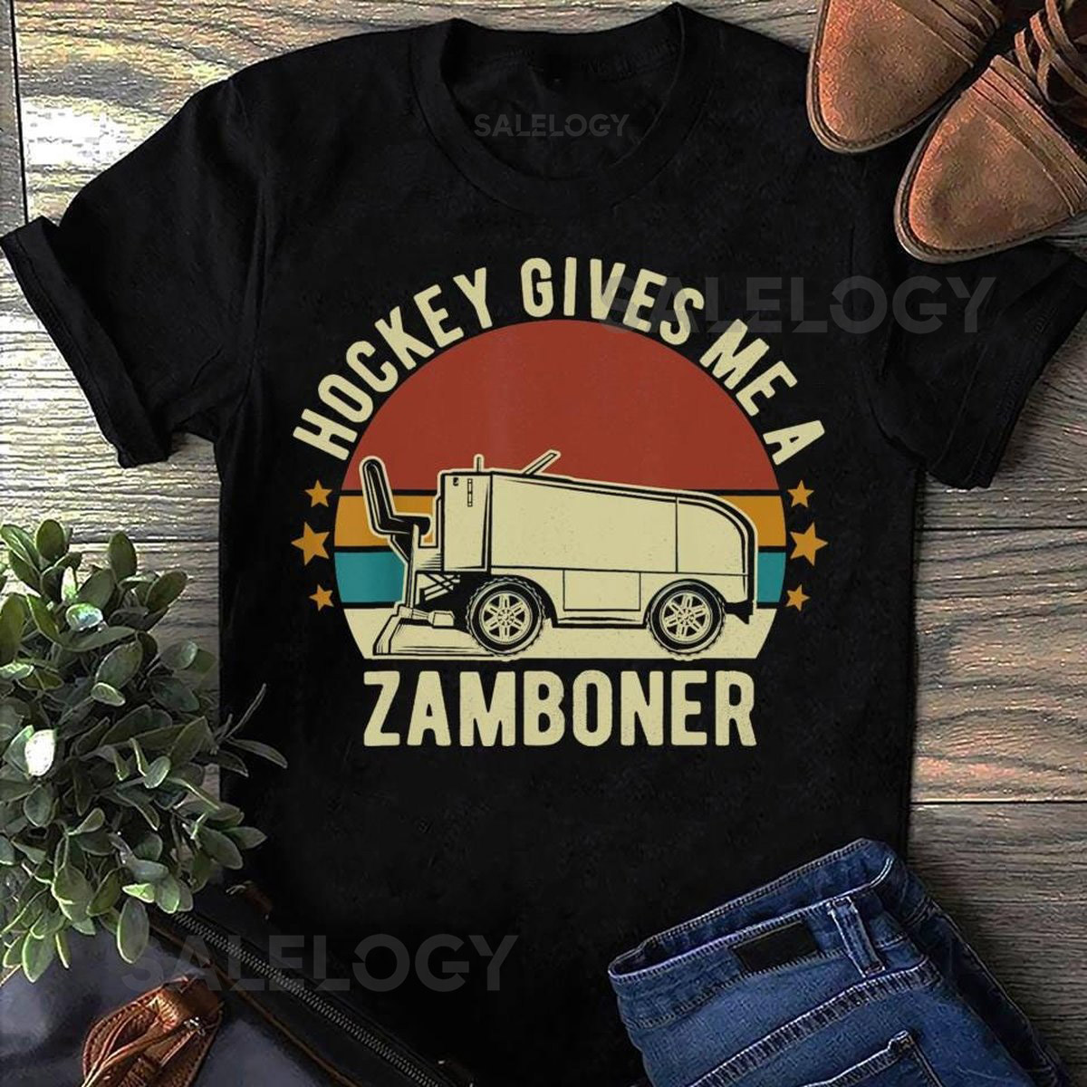 Funny Zamboner Hockey T Shirt Hockey Fan Gift_181