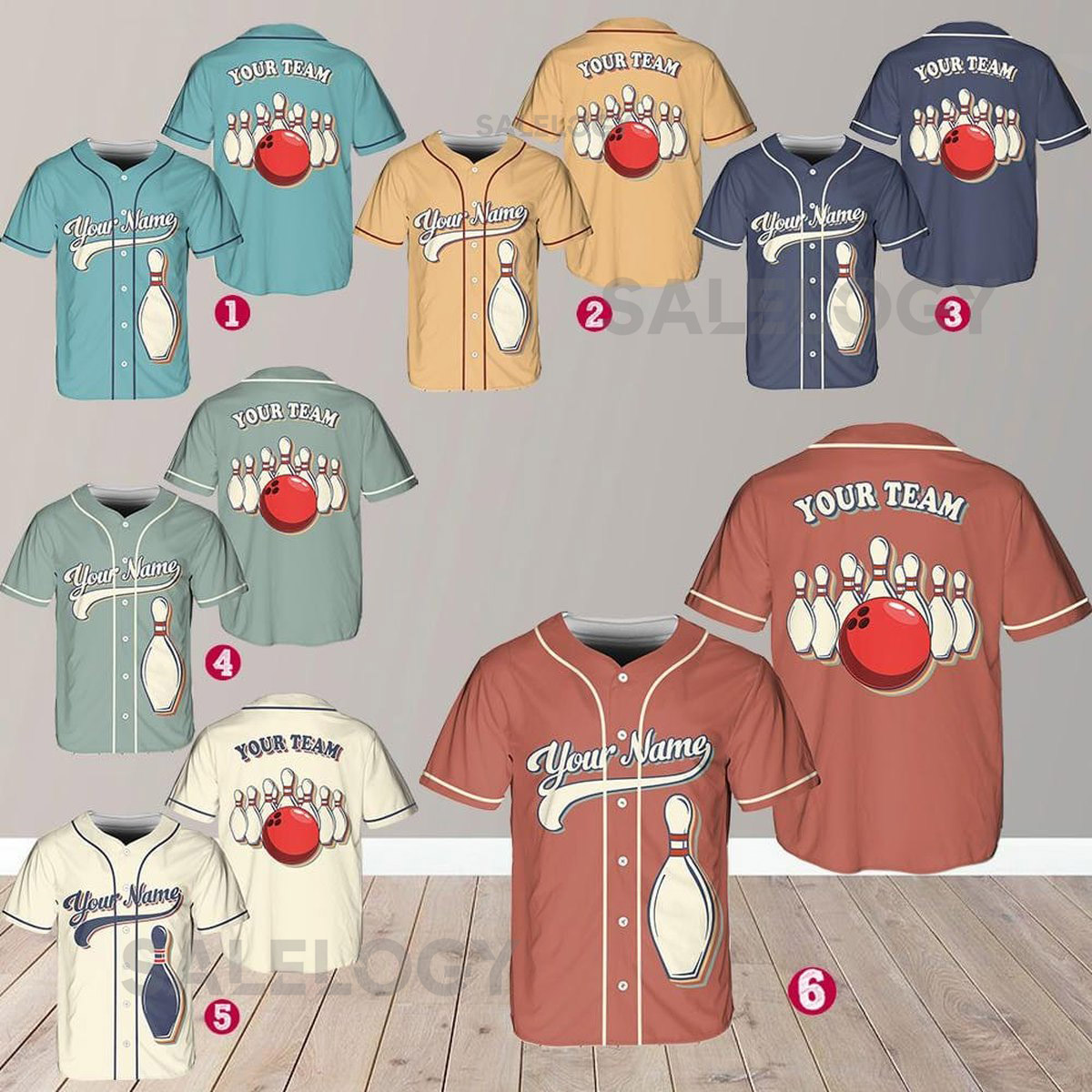 Personalized Bowling Team Baseball Jersey Custom Name Team Bowling Jersey Uniform For Bowling Team Bowling Lovers_34