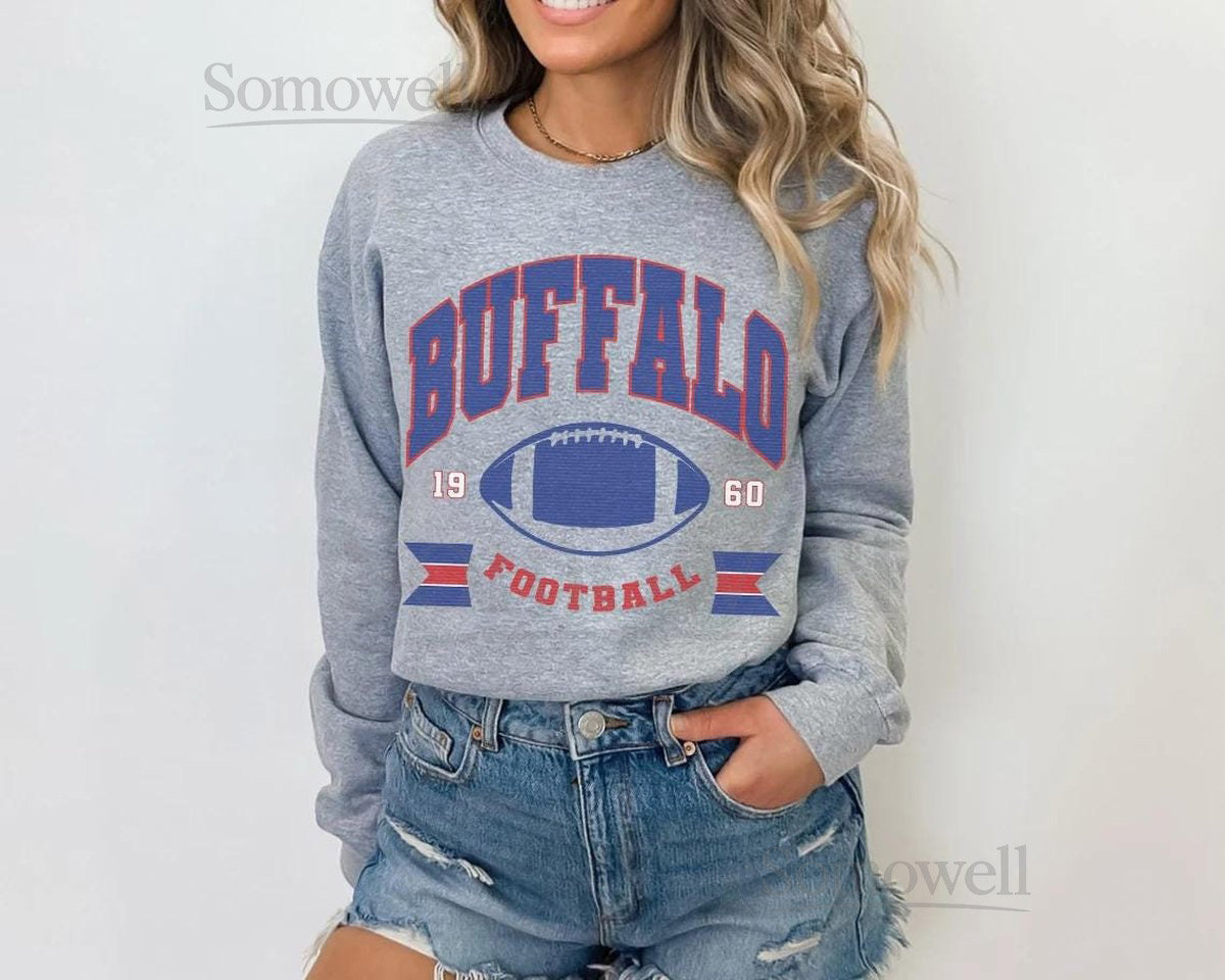 Vintage Buffalo Football Crewneck Buffalo Bill Sweatshirt Bill Sweatshirt Bills Football Buffalo New York Buffalo Fan Gift_7