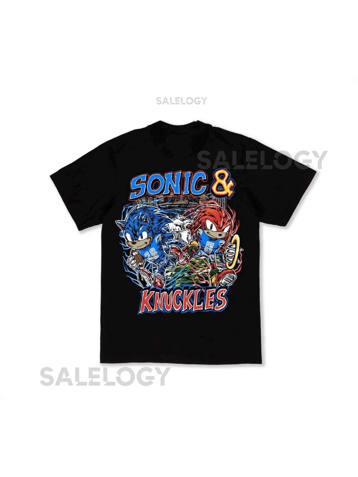 Sonic and Knuckles Lions Shirt Detroit Football Shirt Heavyweight Shirt vintage shirt_650