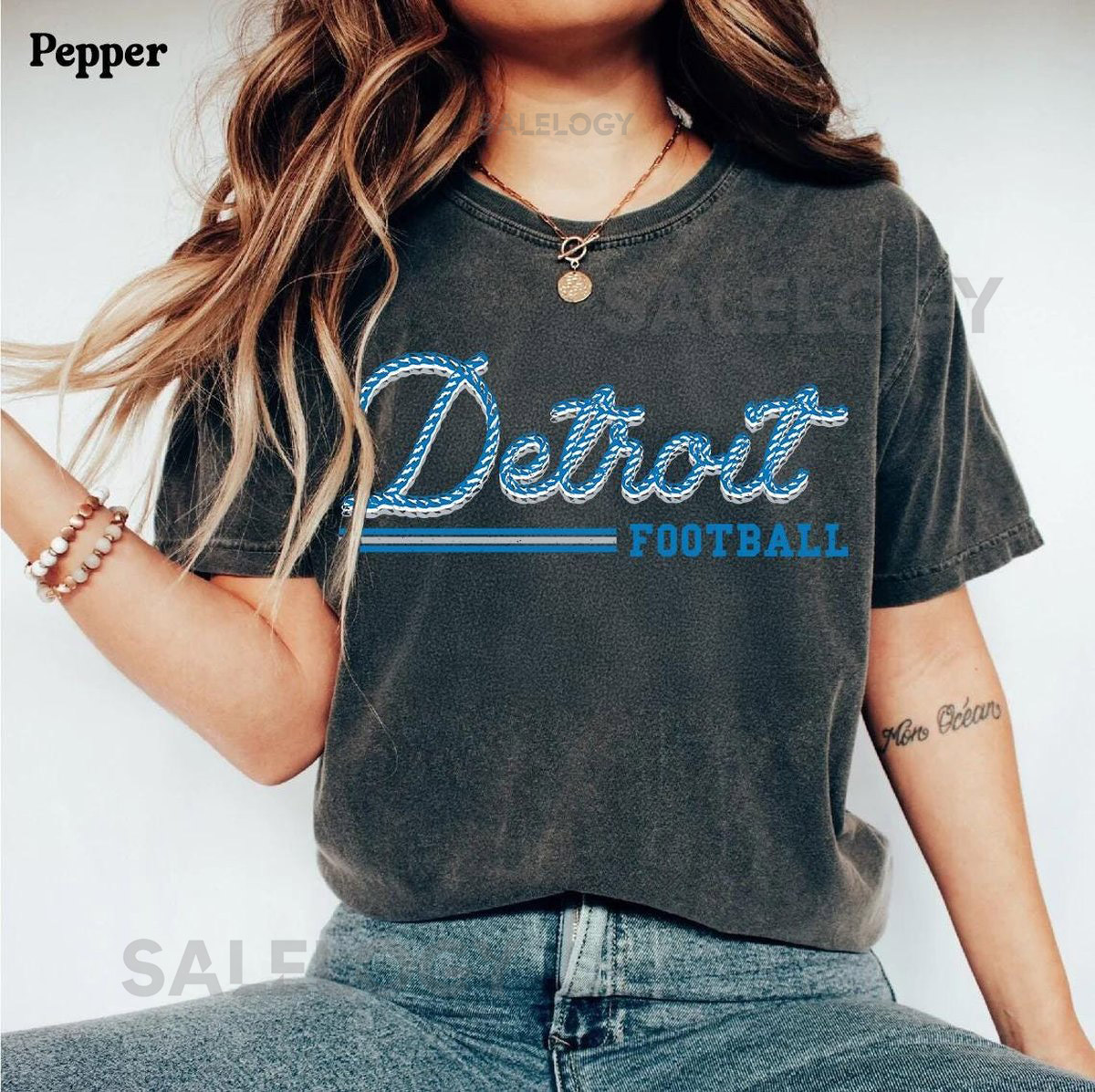 Detroit Football Shirt Detroit Football Vintage Style Detroit Football Sunday Football Gameday Detroit Football Tee Comfort Colors_132