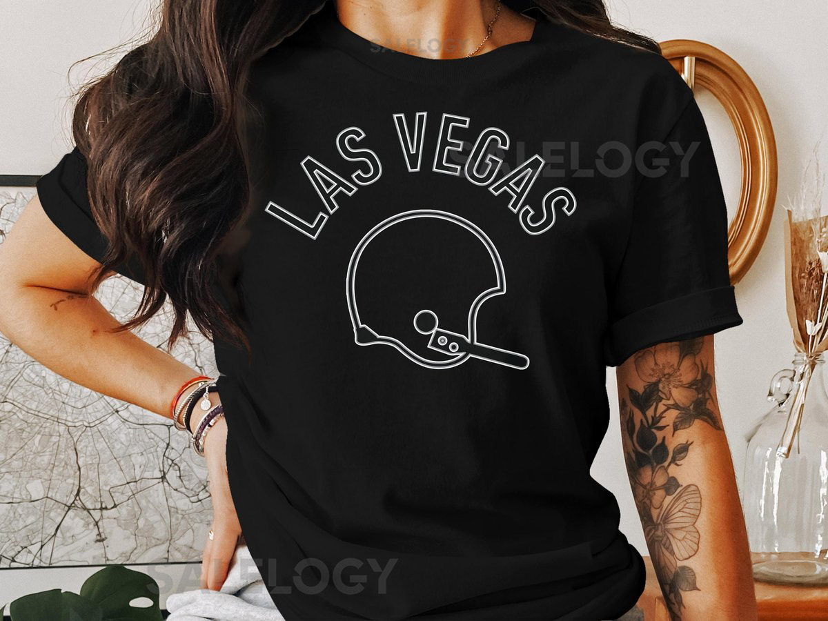 Las Vegas Raiders Football Retro Helmet Short-Sleeve Long-Sleeve T-Shirts_480