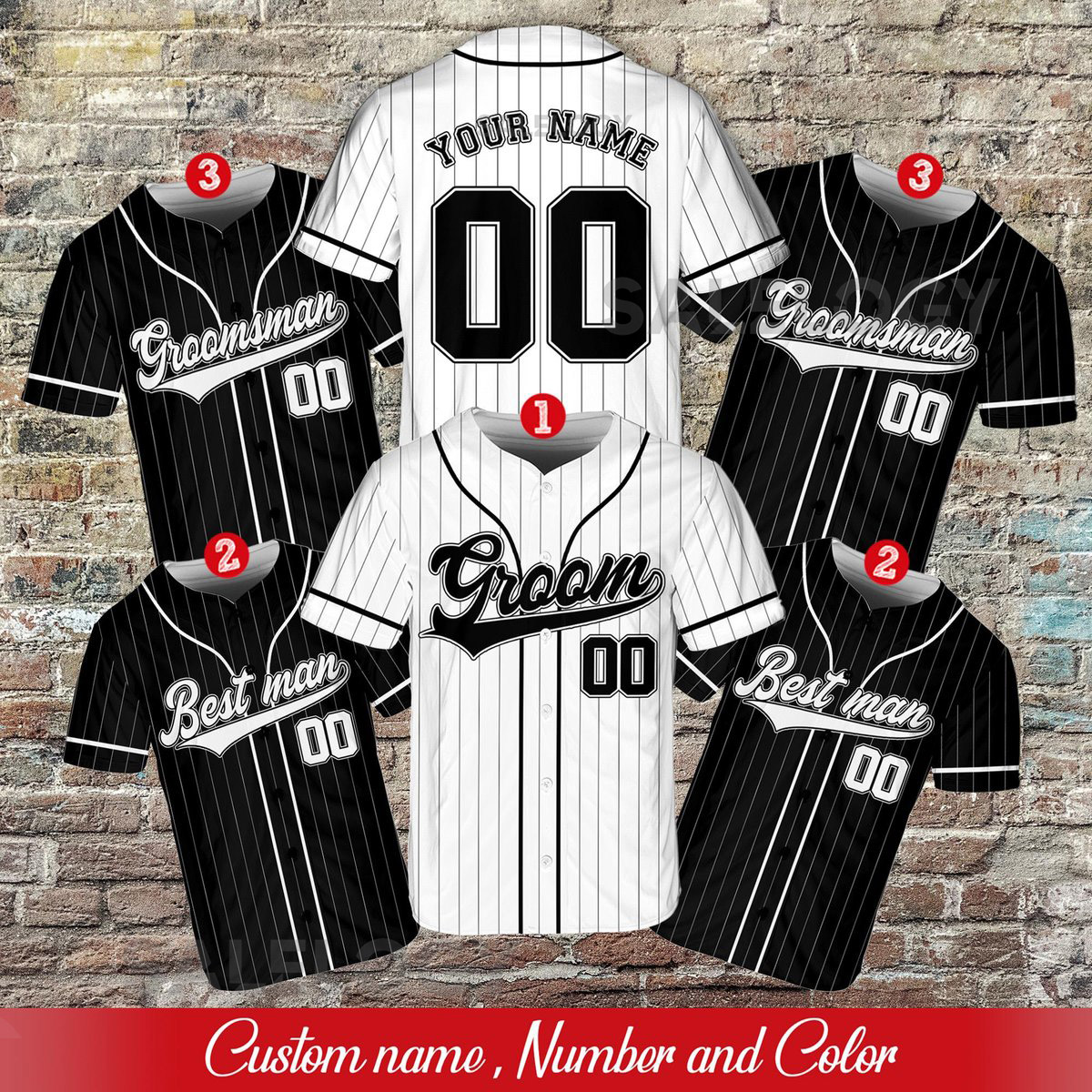 Personalized The Groom Groomsmen Baseball Jersey Custom Best Man Jersey Baseball Jersey For Engagement Married Couple Wedding Jersey_698