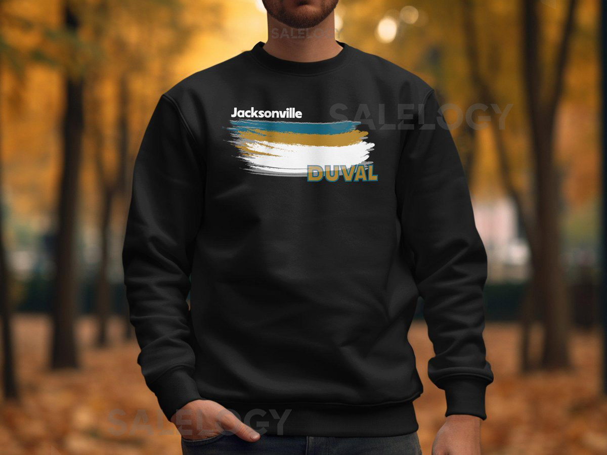 Jacksonville Jaguars Football Color Swoosh Sweatshirts H_650