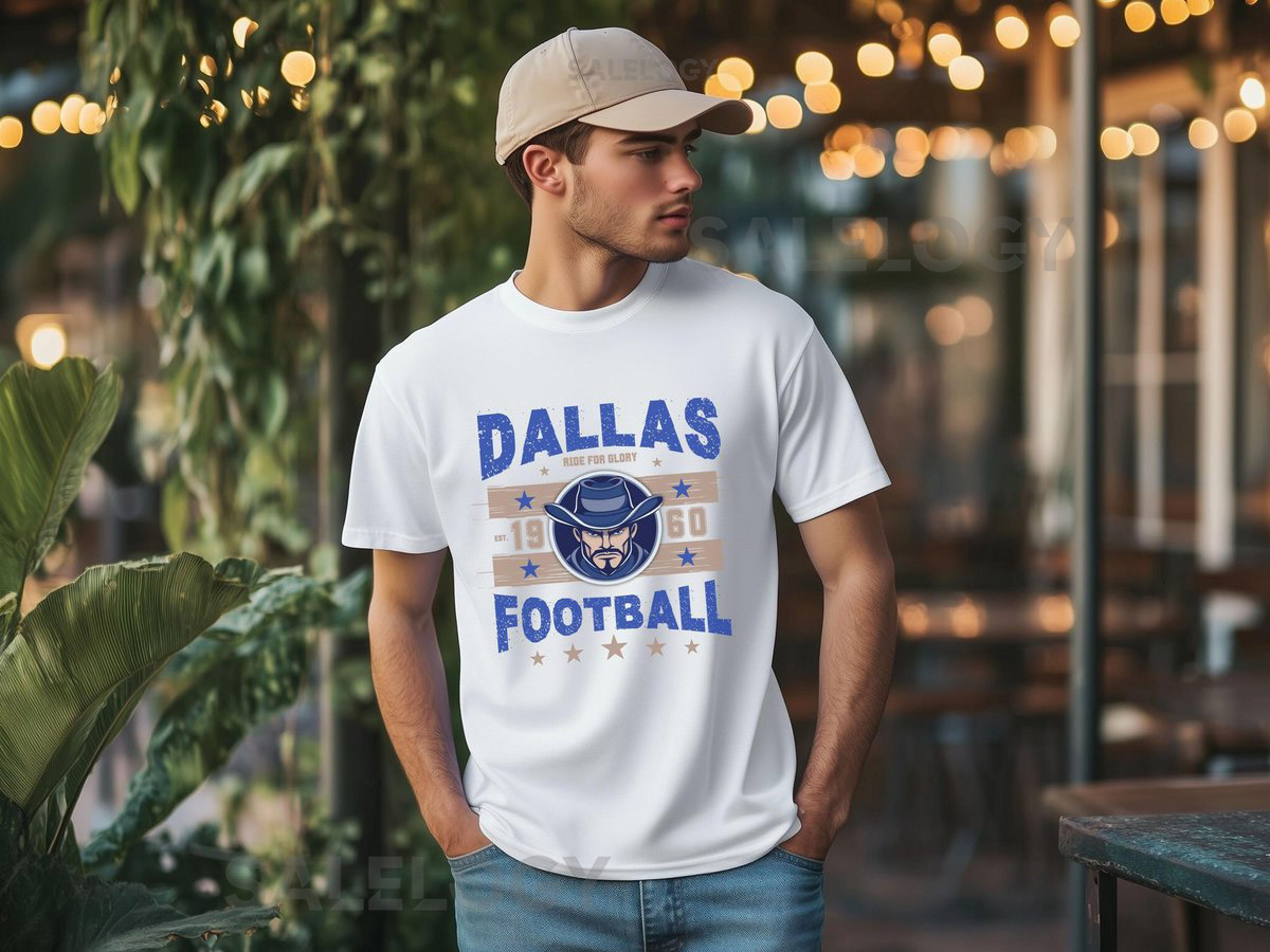 Dallas Football Vintage T-Shirt Retro Cowboy Shirt Unisex Game Day Gift Dallas Fan Gear Football Fan Gift_271
