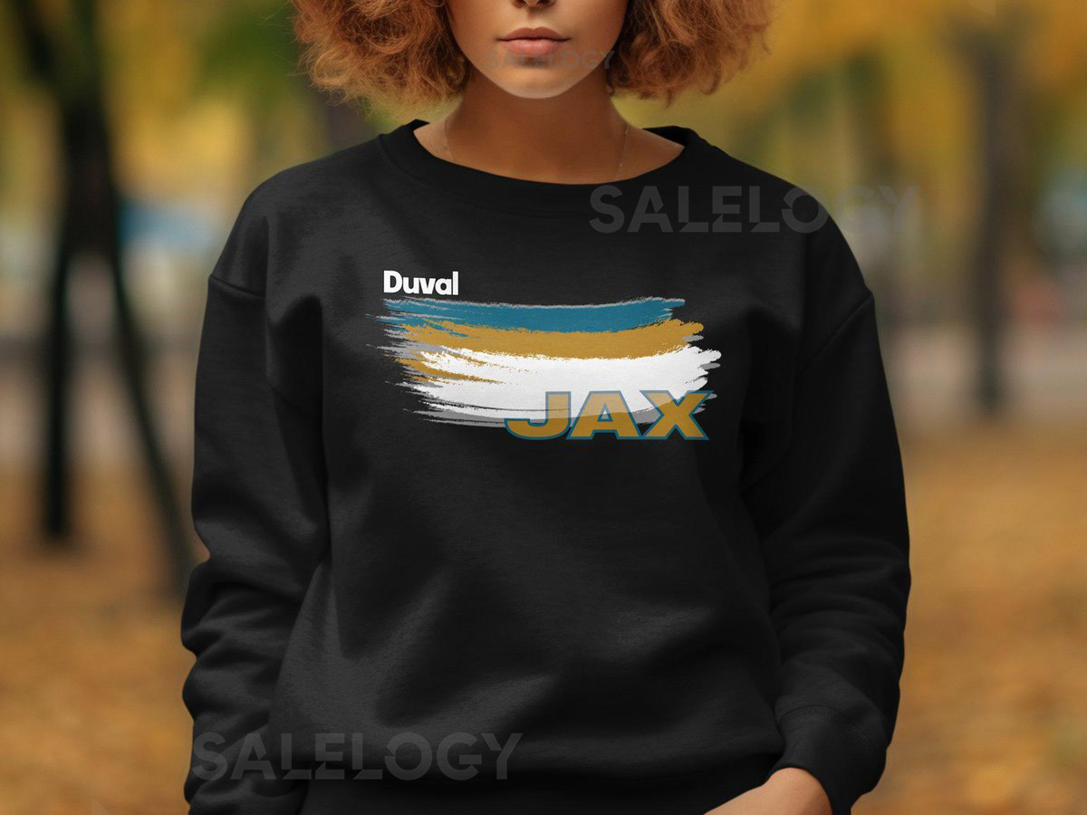 Jacksonville Jaguars Duval Football Color Swoosh Sweatshirts H_644