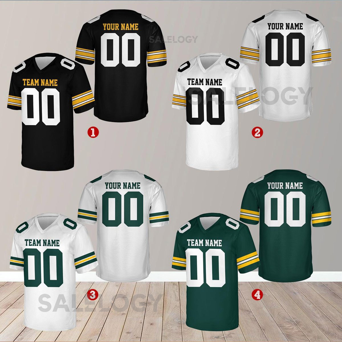 Personalized Team Name And Number Any Football Jersey Custom V-neck Short Sleeve Jersey Shirt Football Jersey For Football Fan Lover_24