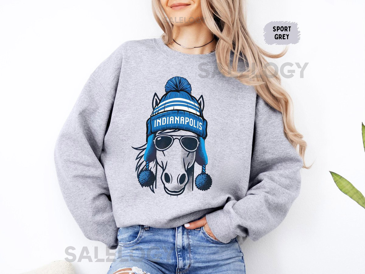 Indianapolis Football Team Sweatshirt Indy Fan Apparel Sports Team Crewneck Jumper Football Lover Gift Indianapolis Swea_526