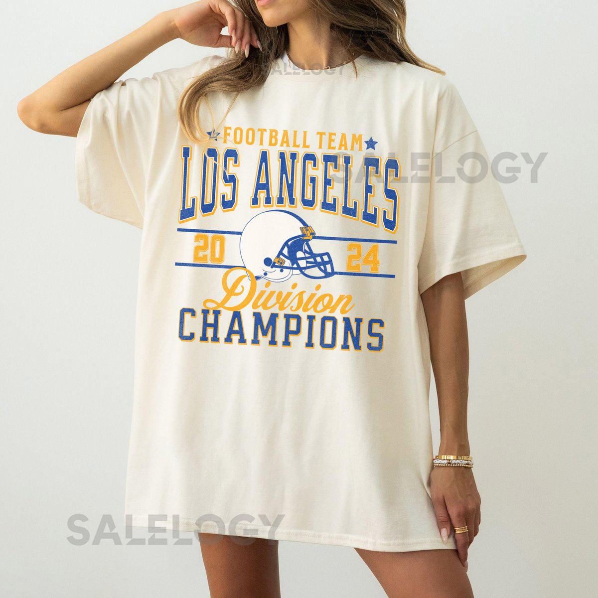 Los Angeles Football Team Division Champs 2024 Unisex Softstyle T-Shirt Retro Ram Football Shirt Vintage Ram Championship Crewneck Shirt_560