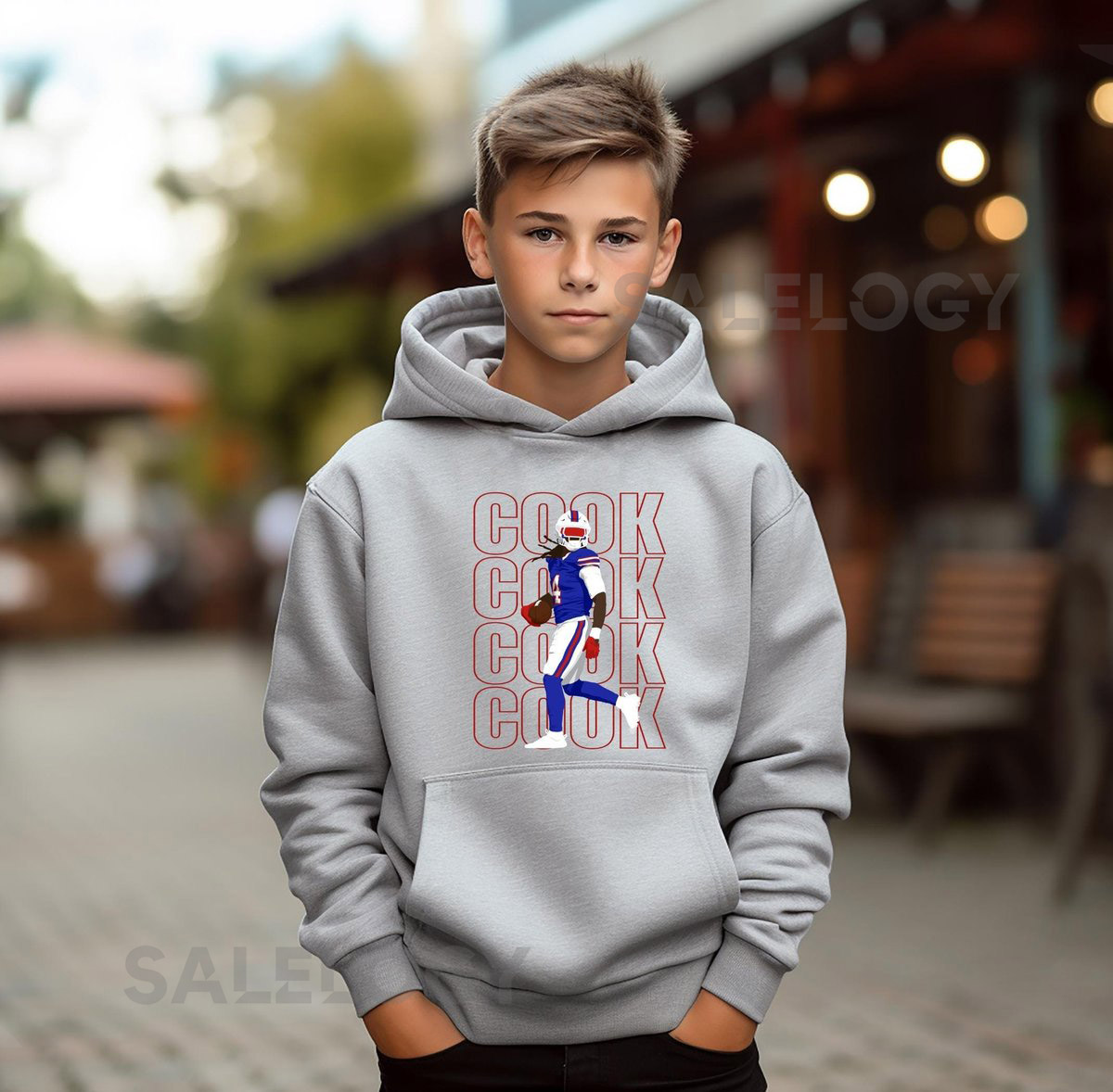 Cook Buffalo Football Fan Youth Hoodie_601