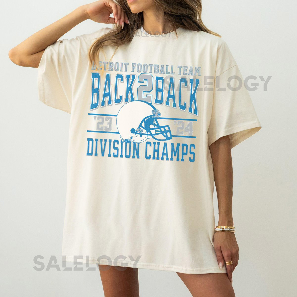 Detroit Football Team Back To Back Division Champs Unisex Soft T-Shirt Retro Lion Football Shirt Vintage Lion 2 In A Row Championship Tee_153