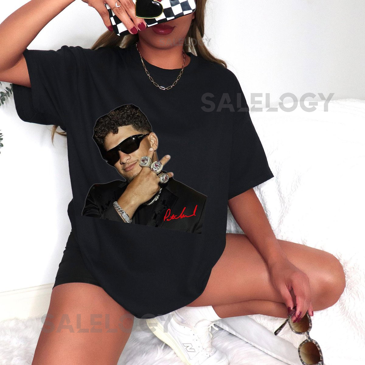 Three Rings Mahomes KC Chiefs Shirt Cozy KC Football Shirt with Distressed Print Kansas City Shirt Retro Design_762