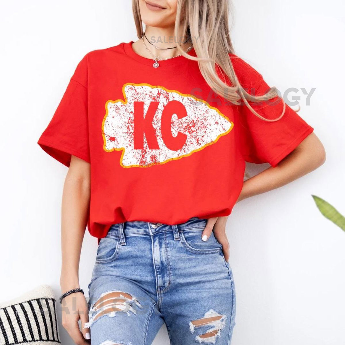 KC Chiefs Arrowhead T-Shirt Kansas City Football_397