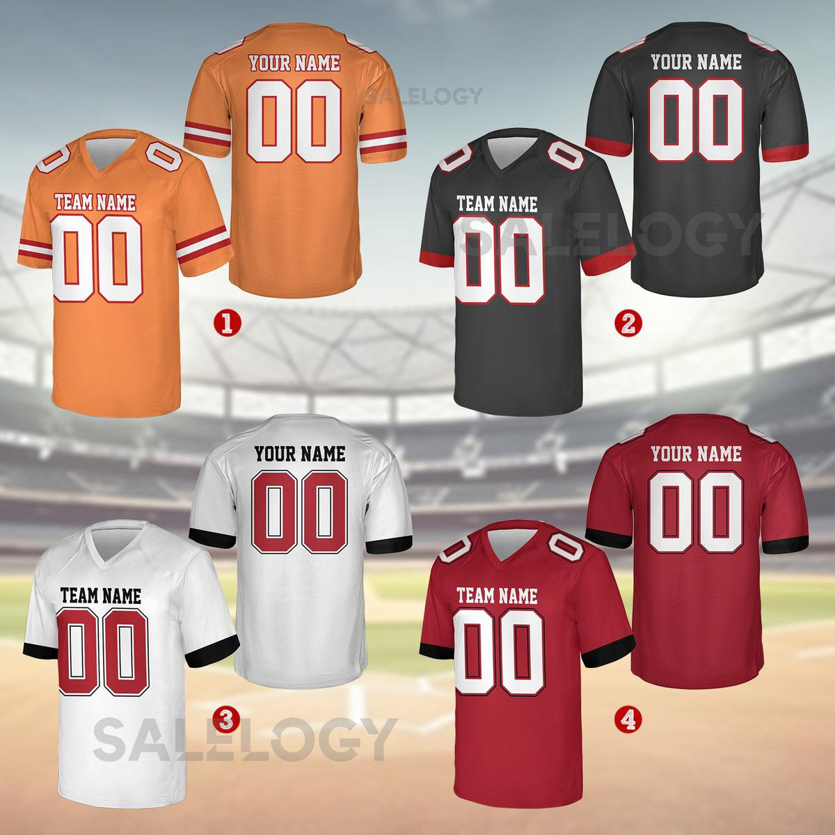 Personalized Team Name And Number Any Football Jersey Custom V-neck Short Sleeve Jersey Shirt Football Jersey For Football Fan Lover_27