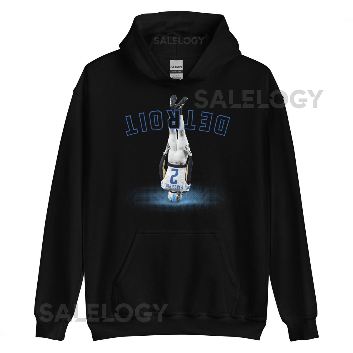 Lions Hoodie Detroit Football Hoodie Sports Apparel T-Shirts Hoodies Amon-Ra St. Brown Headstand Black Hoodie_560