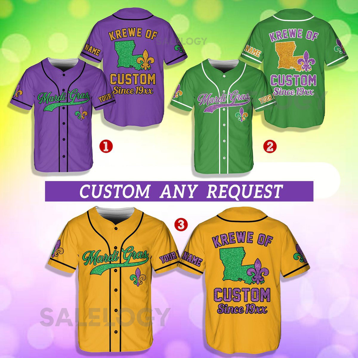 Personalized Mardi Gras Baseball Jersey Custom Mardi Gras Krewe Lobster Since 19xx Baseball Jersey Shirt Gift For Family Matching_198