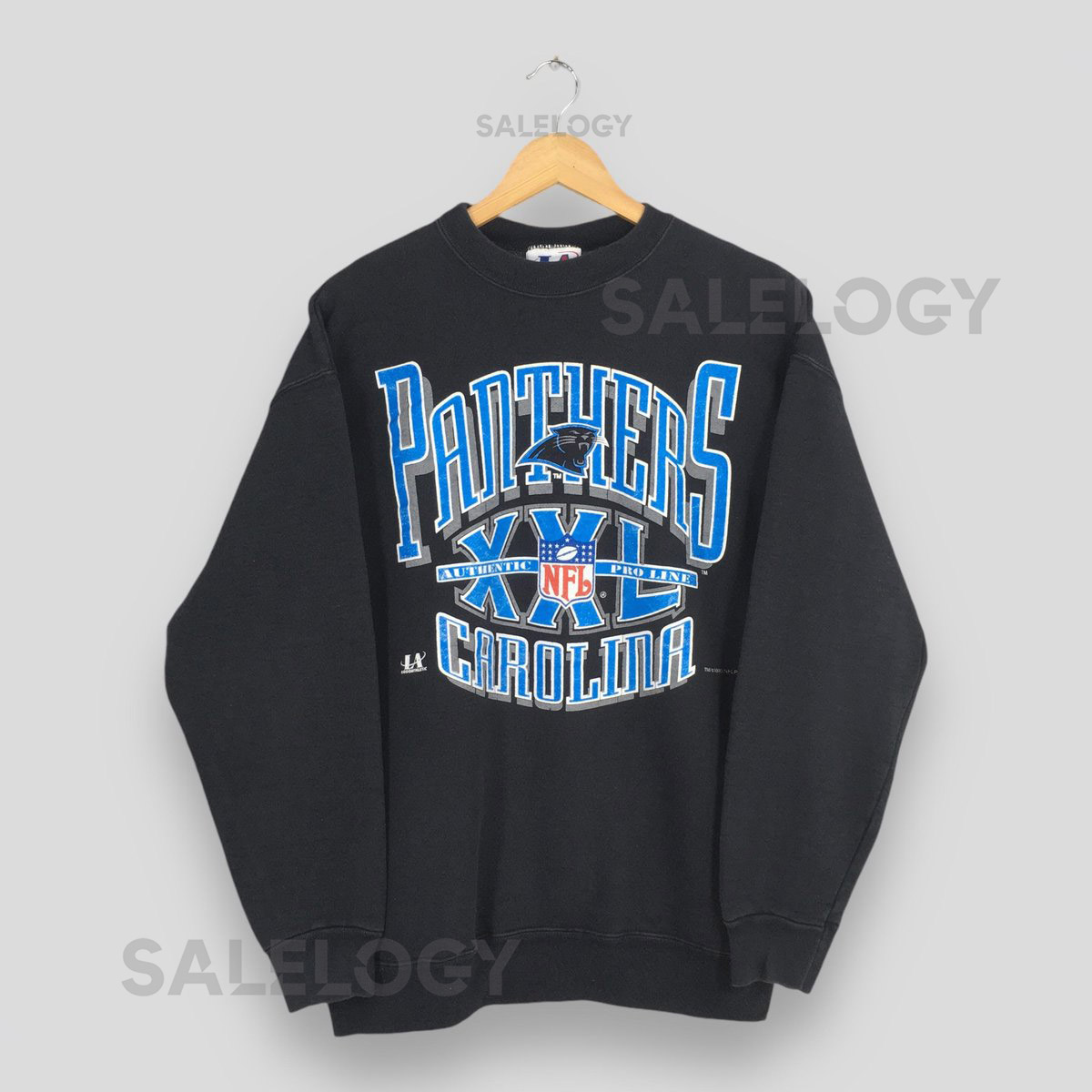 Vintage Carolina Panthers NFL Sweatshirt Medium Carolina Panthers American Football Printed Sweater Retro Panther Super Bowl Crewneck Size M_1045