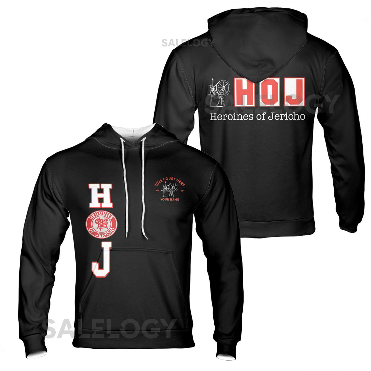 Customized Heroines of Jericho Black Hoodie S-5XL_79