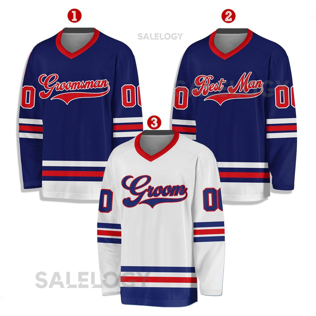 Personalized Groom Groomsmen Hockey Jersey Custom Best Man Jersey Hockey Jersey For Engagement Wedding Jersey Bachelor Party_3