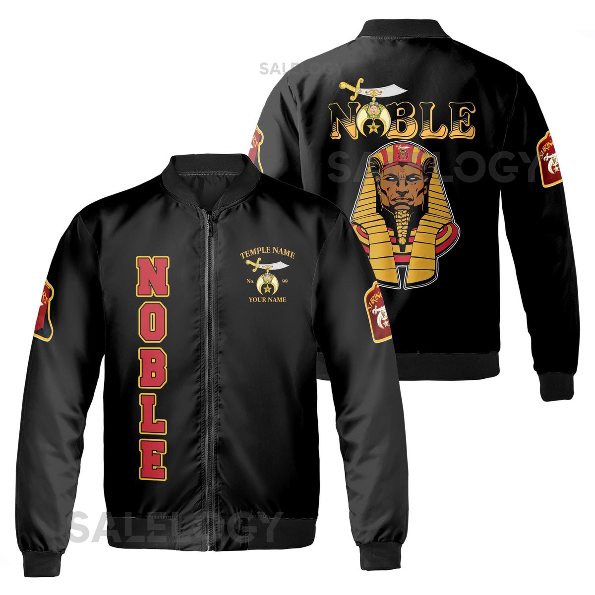 Personalized Freemason Mystic Noble Shriners Bomber Jacket S-5XL_91