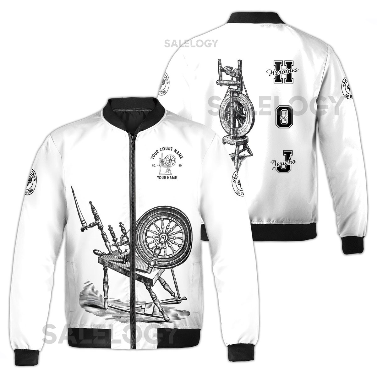 Personalized Retro HOJ Sistar Heroine Of Jericho Bomber Jacket S-5XL_110
