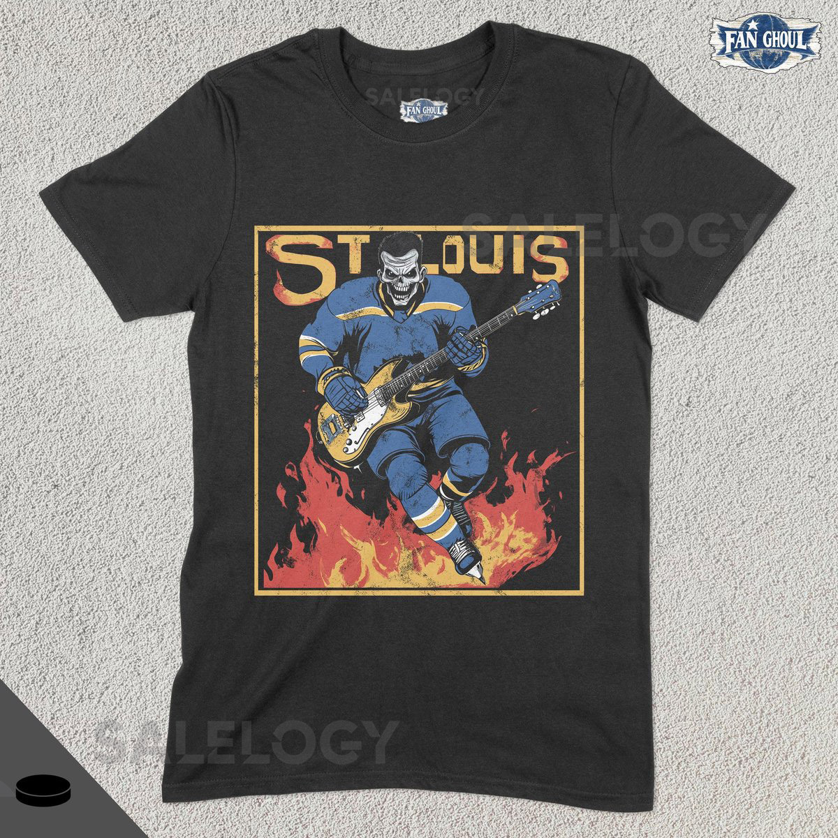 St Louis Hockey Shirt Blue Ice Hockey Sports Team Clothing Hockey Fan Gift Hockey Lover Apparel Vintage Hockey St Louis Missouri_496