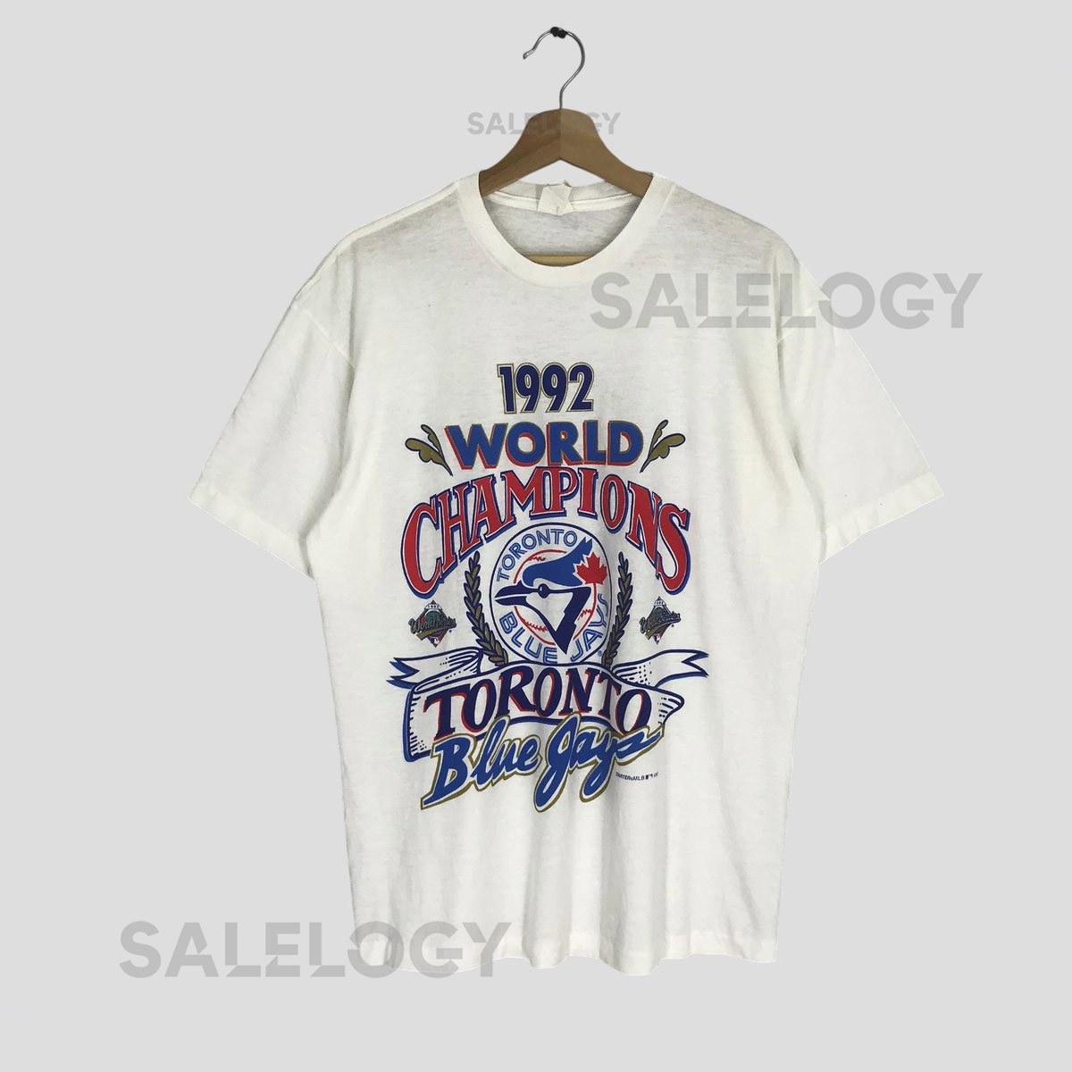 Vintage 90's Toronto Blue Jays Tshirt XLarge Toronto Blue Jays World Champions Spell Out T-shirt Toronto Blue Jays Mlb Baseball Team Size XL_425