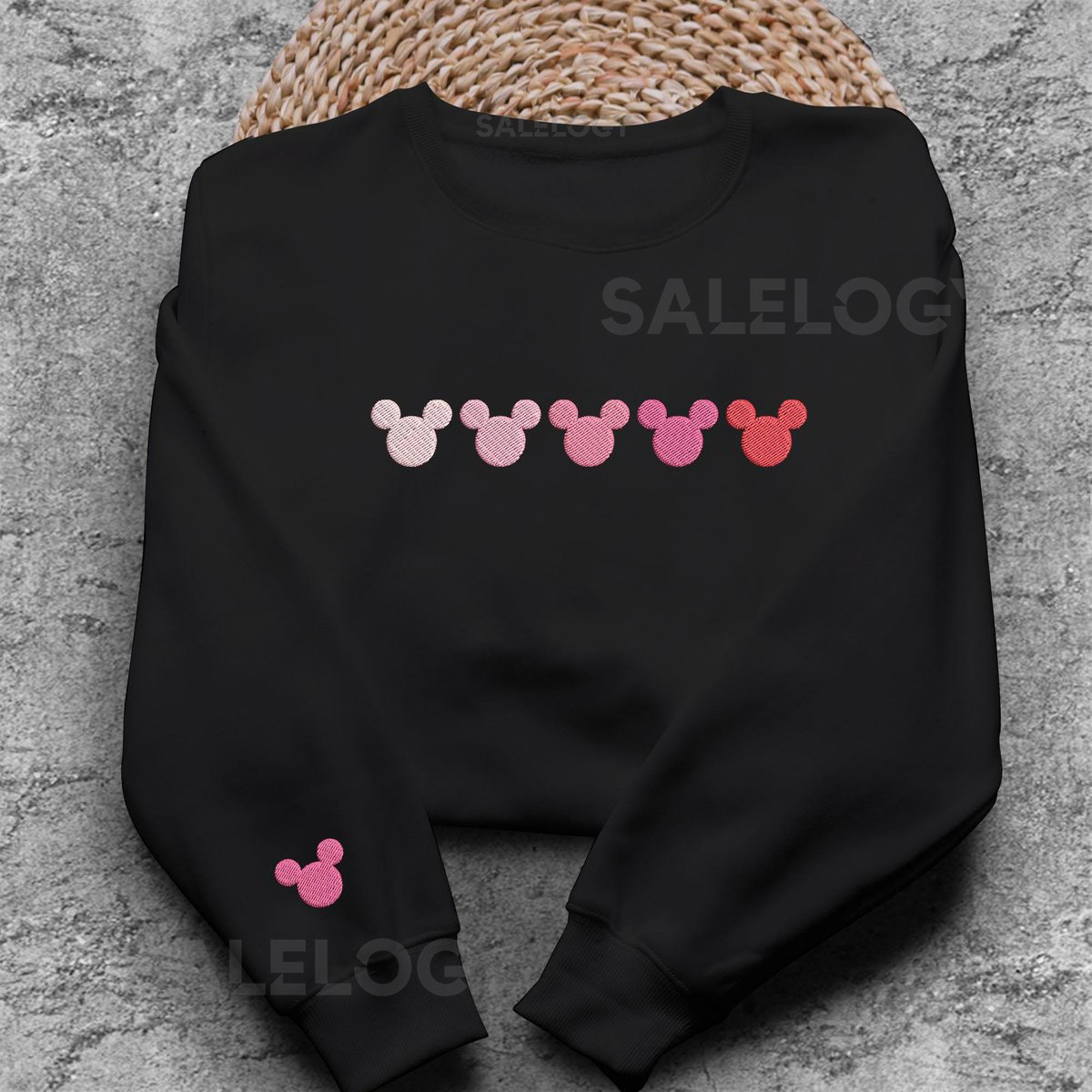 Mickey Mouse Embroidered Sweatshirt Shirt Crewneck Shirt Gifts For Lover_93