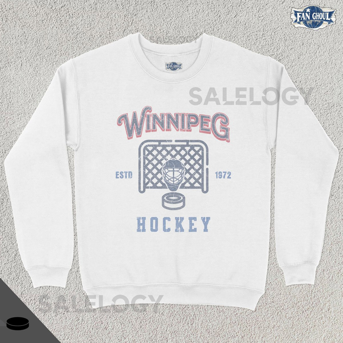 Vintage Winnipeg Hockey Crewneck American Sports Sweatshirt US Sports Clothing Hockey Fan Gift Hockey Apparel Vintage Sweater Jet_775