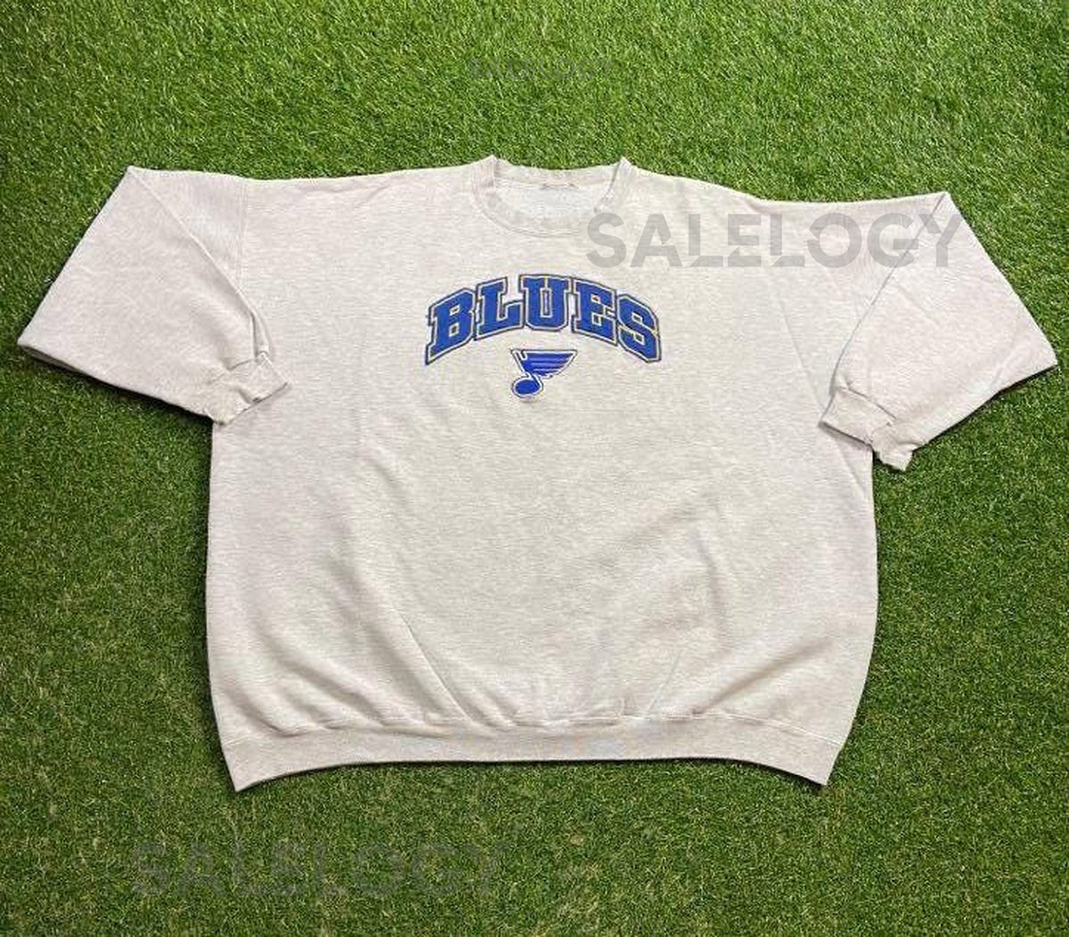 Vintage St Louis Blues Crewneck Sweatshirt Size XXL 2XL NHL Hockey Missouri Pull Over Oversized 1990s 90s_757