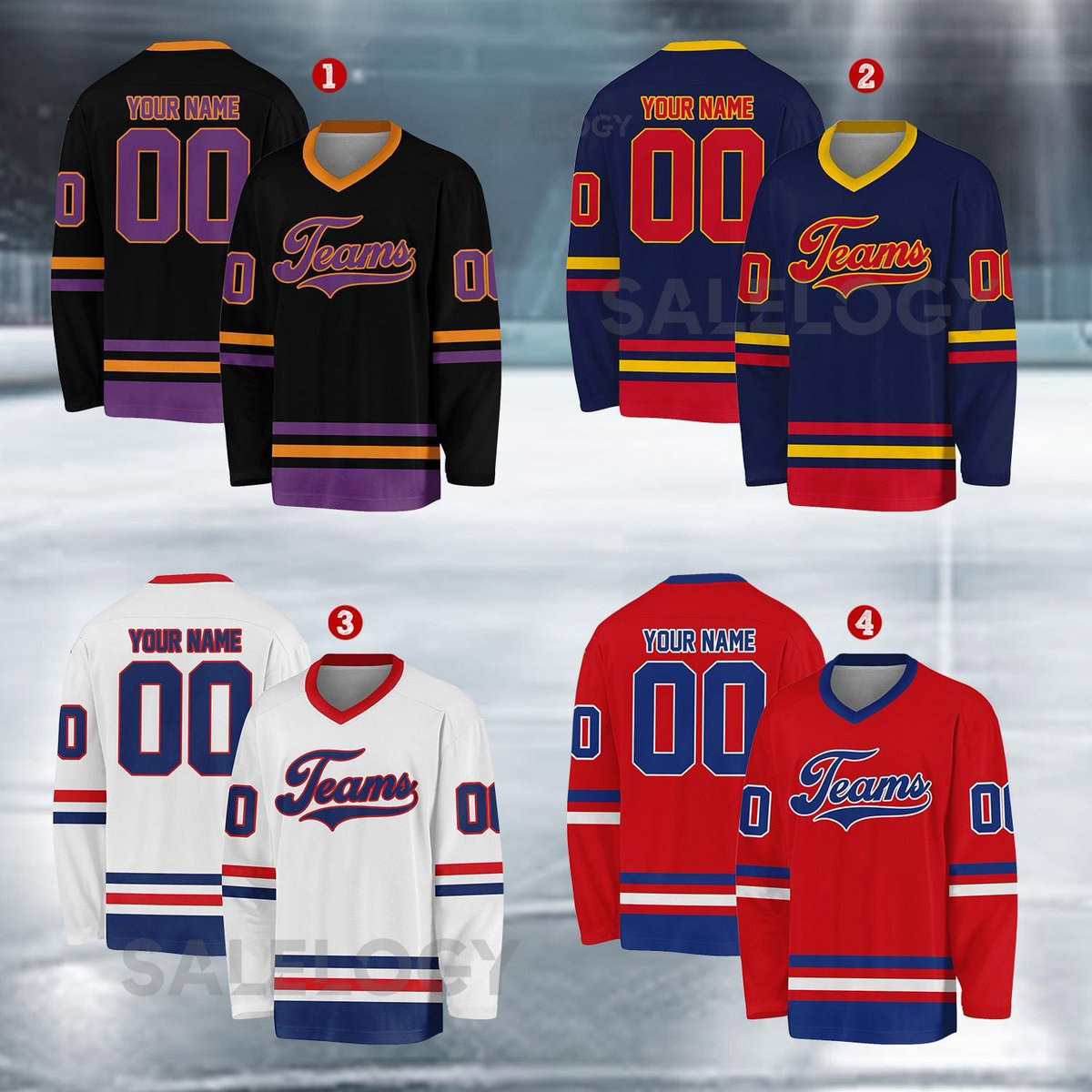 Personalized Team Name Number Hockey Jersey Custom Name Hockey Jersey Hockey Jersey Uniform For Hockey Fans Hockey Lovers_22