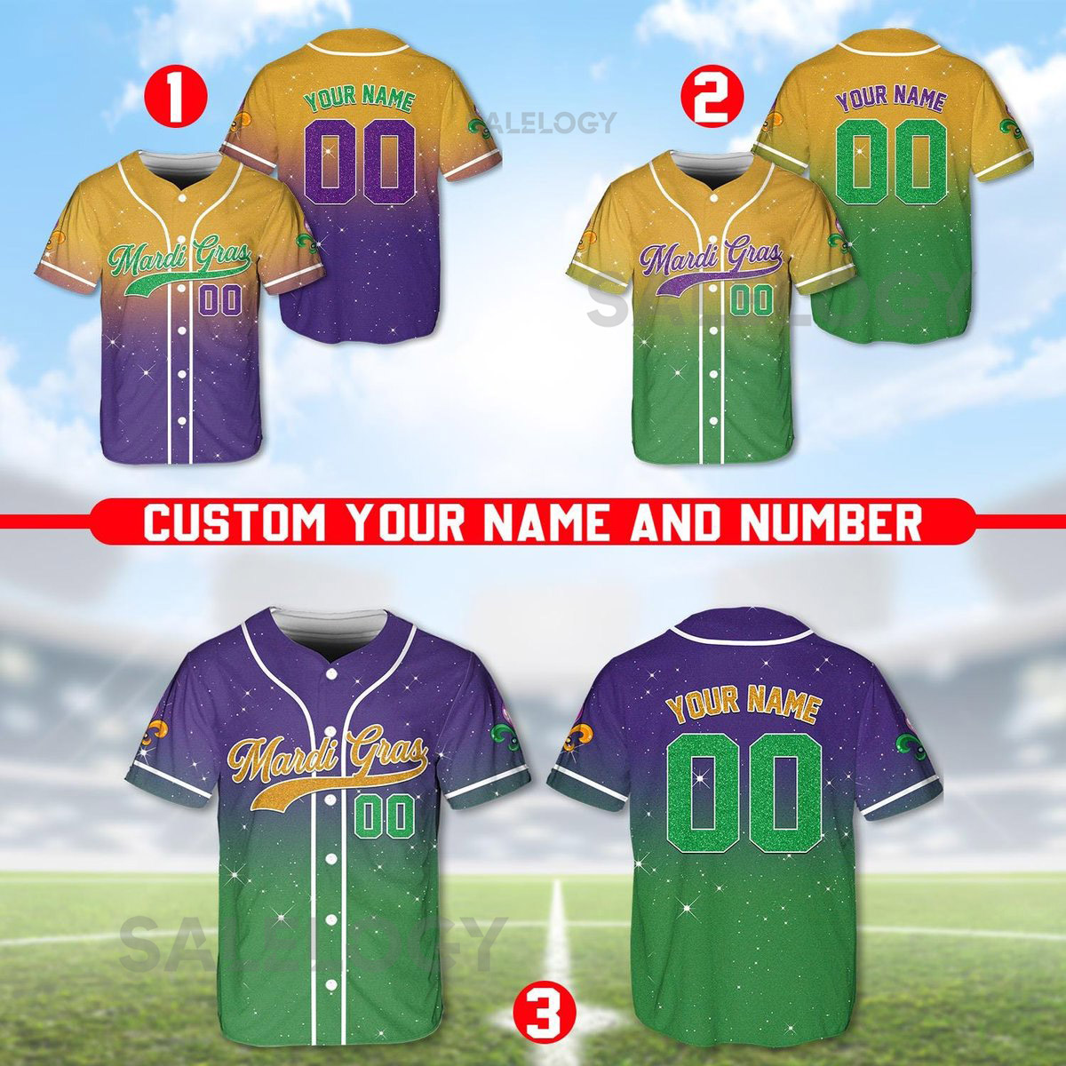 Personalized Glitter Mardi Gras Baseball Jersey Custom Name And Number Baseball Jersey Mardi Gras Carnival Jersey Printed Glitter_122