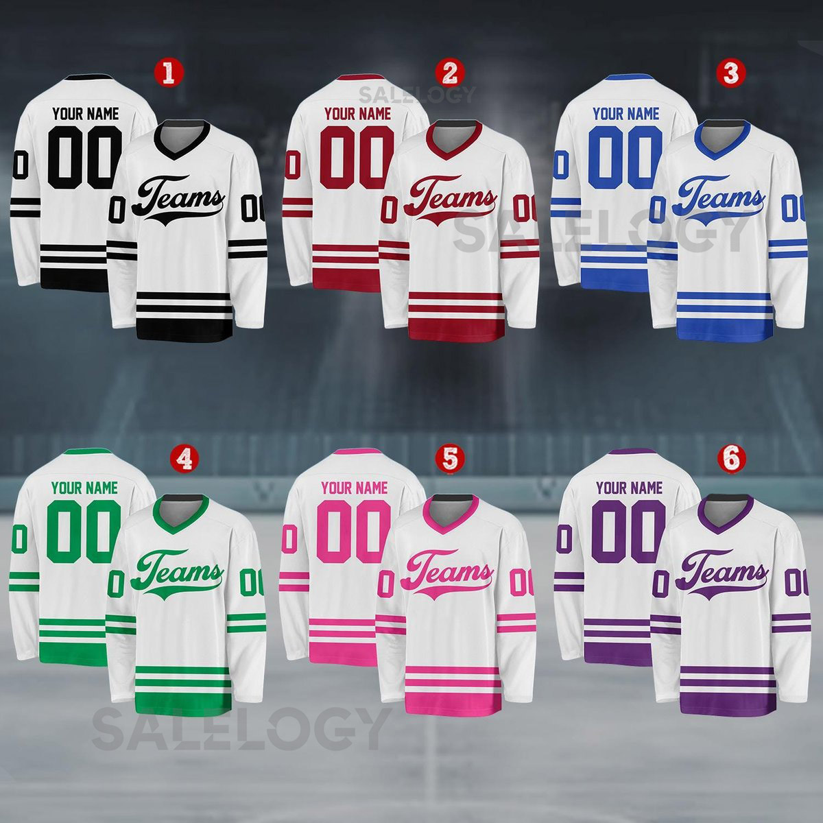 Personalized Team Name Number Hockey Jersey Custom Name Hockey Jersey Hockey Jersey Uniform For Hockey Fans Hockey Lovers_23