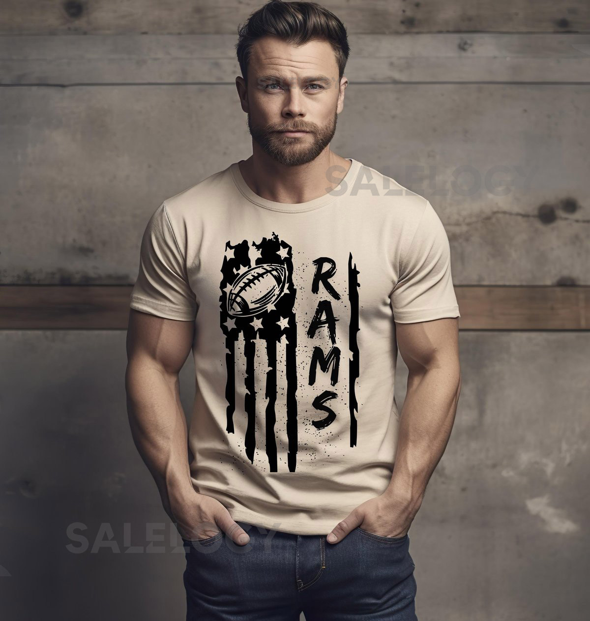 Rams Football T-Shirt LA Team Spirit Game Day Apparel_704