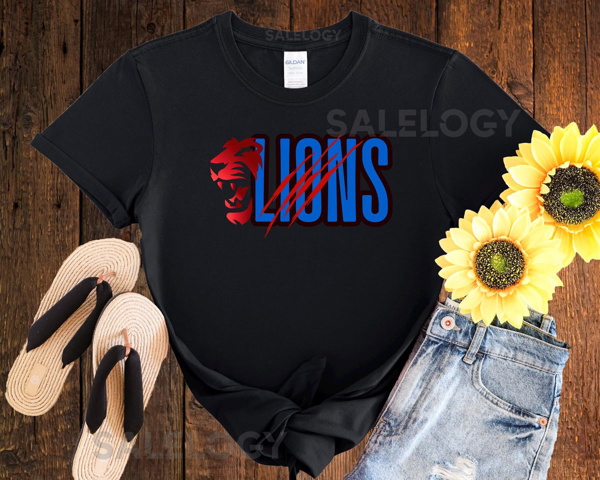 Detroit Lions Shirt Football Shirt Sports Tee Football Fan Club Tshirt Detroit Lions Football_284