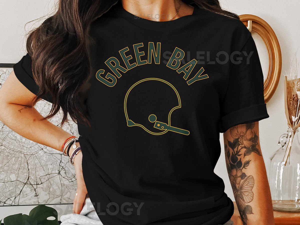 Green Bay Packers Football Retro Helmet Short-Sleeve Long-Sleeve T-Shirts_456