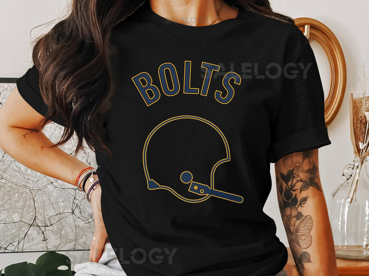 Los Angeles Chargers Bolts Football Retro Helmet Short-Sleeve Long-Sleeve T-Shirts_517