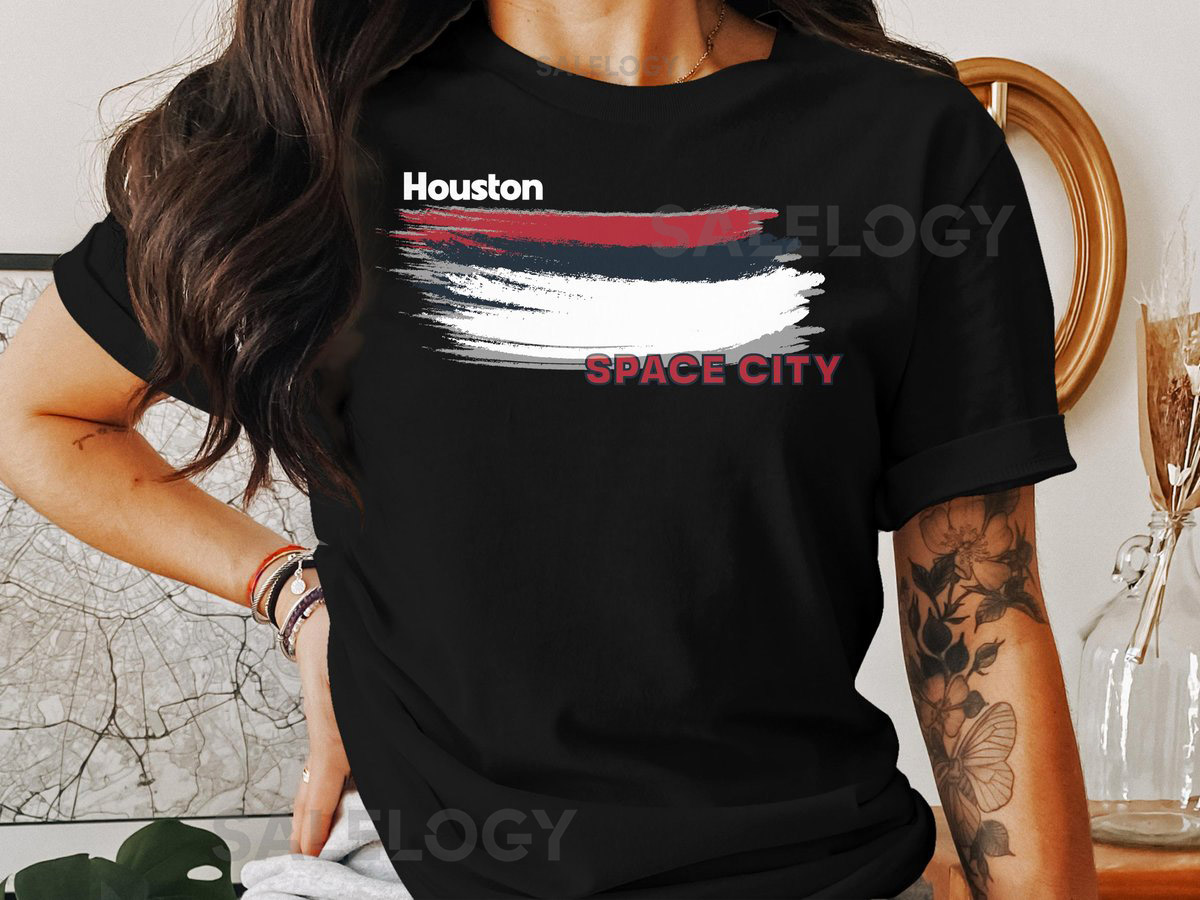 Houston Texans Football Color Swoosh Short-Sleeve Long-Sleeve T-_326