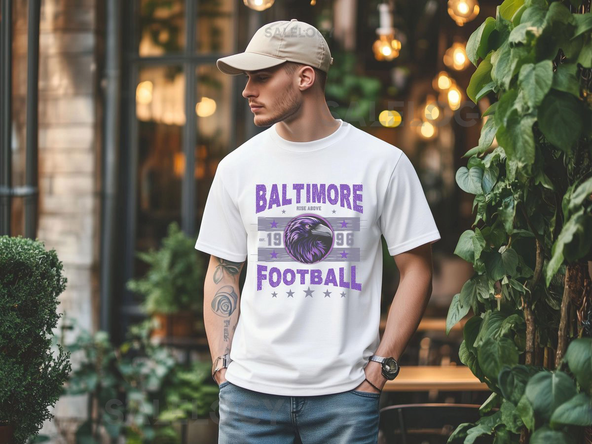 Baltimore Football Vintage T-Shirt Retro Raven Shirt Unisex Game Day Gift Baltimore Fan Gear Football Fan Gift_75