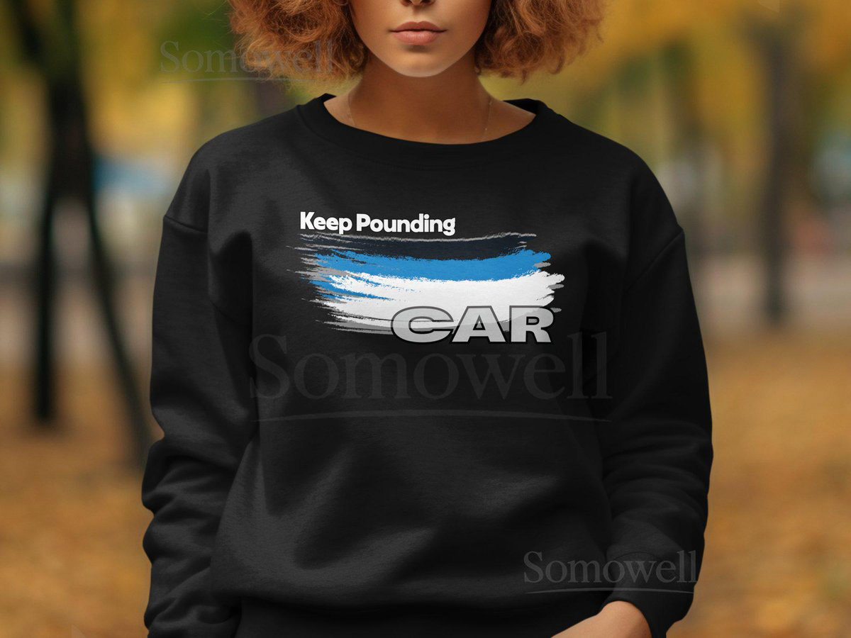 Carolina Panthers Keep Pounding Football Color Swoosh Sweatshirts Hoodies_395