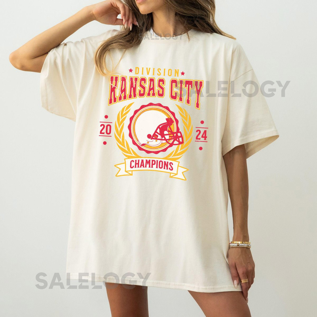 Kansas City Football Team Division Champs 2024 Unisex Softstyle T-Shirt Retro Chief Football Shirt Vintage Chief Championship Crewneck Tee_370