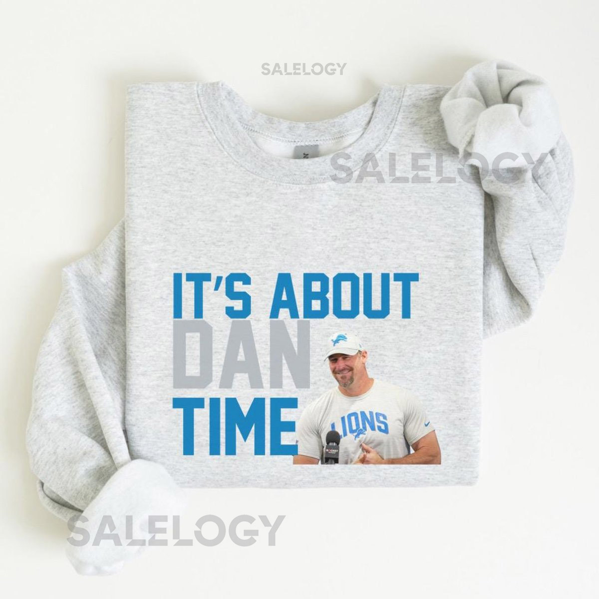 Detroit Football Its About Dan Time Dan Campbell Shirt Lions Football Dan Campbell Fan_114