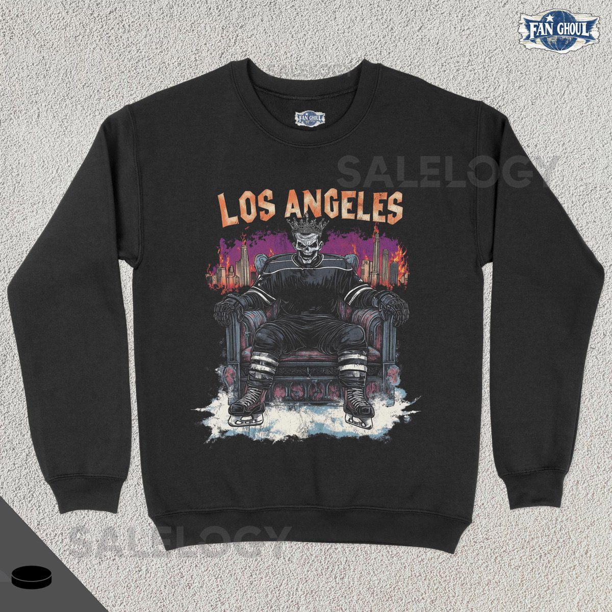 Los Angeles Hockey Crewneck Retro Team Sports Sweatshirt US Sports Clothing Hockey Fan Gift Hockey Apparel Vintage Merch King Shirt_73