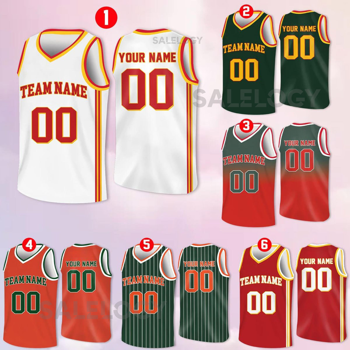 Custom Basketball Jersey Team Name Number Basketball Jersey Team Game Day Outfit Basketball Jersey for Basketball Fan Lovers Players_75
